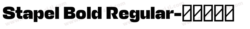 Stapel Bold Regular字体转换